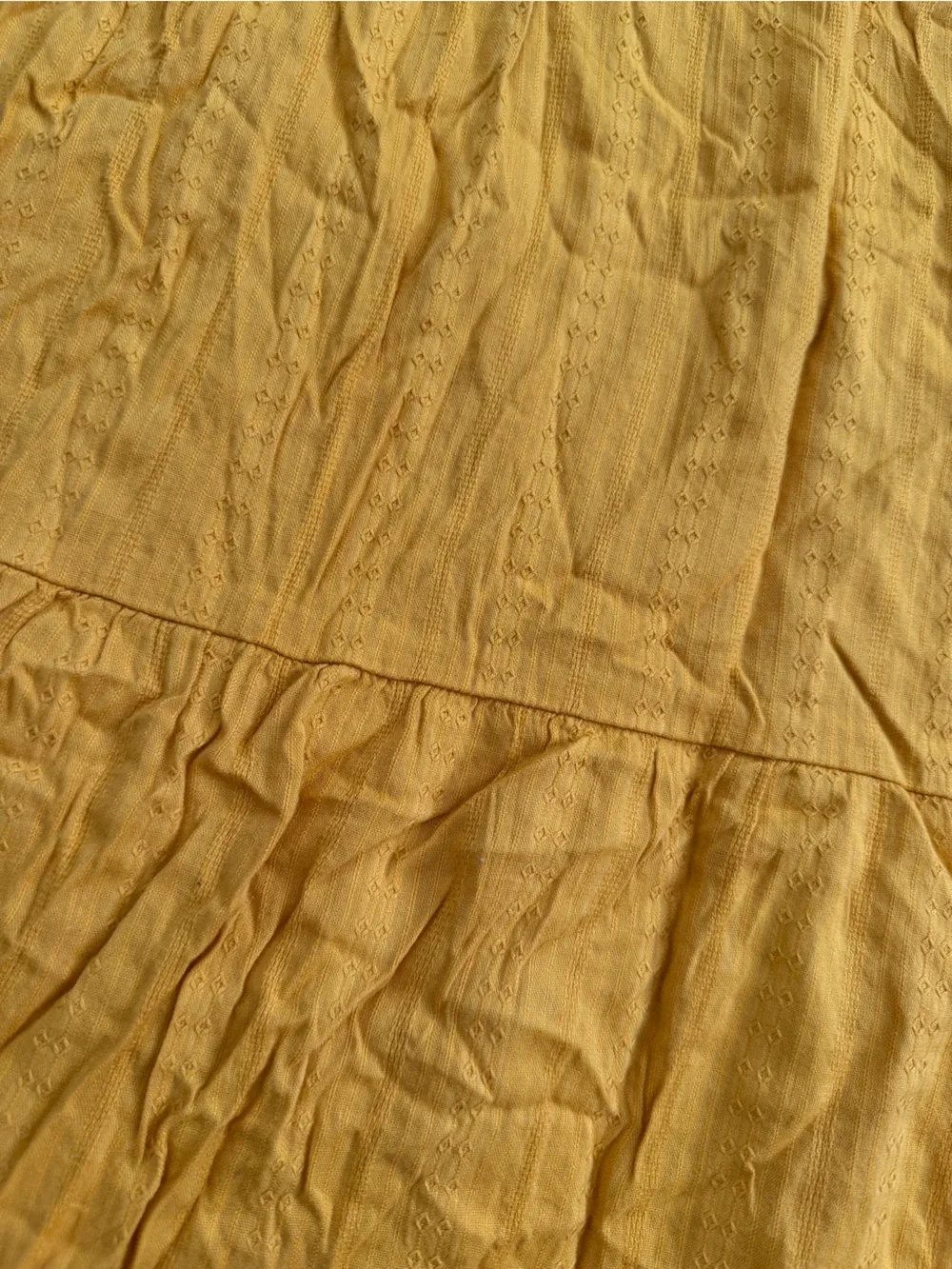 Old Navy Yellow Button-Front Eyelet Girls' Dress Size L 10/12